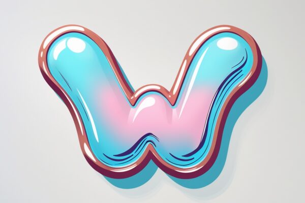 Bubble Letter W