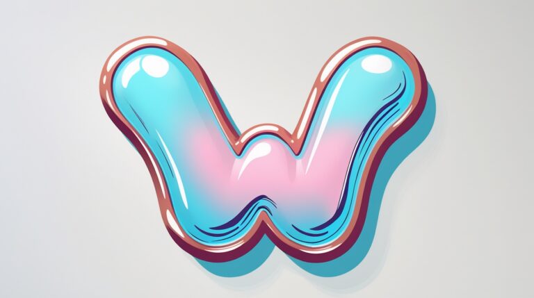Bubble Letter W