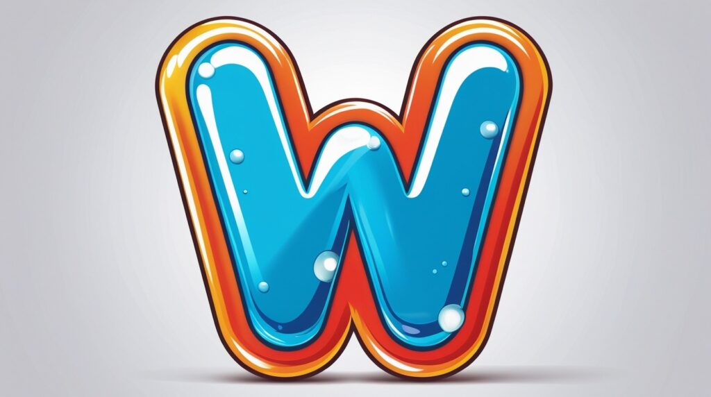 Bubble Letter W